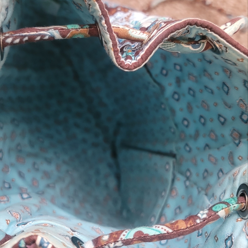 Vera Bradley $120 Java Blue Drawstring Backpack P… - image 6